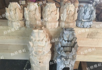 Dongyang wood carving Ancient garden temple decoration wood carving bird for hanging flower column Lotus stigma Solid wood customization