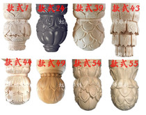 Ancient Jianyuan forest wood carving decorative hanging column Hanging melon hanging lotus column Lotus column Cylindrical hanging flower column Solid wood hexagonal stigma