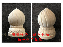 Dongyang wood carving hanging flower column head hanging melon hanging column Wood carving hanging lotus column Chinese antique door head ancient building eaves solid wood