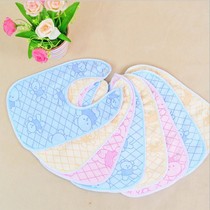 Baby bib Newborn saliva towel Waterproof snap baby cotton bib super soft