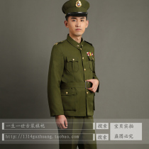 New Kuomintang military uniform General Chiang Kai-shek Chinese official uniform War of Resistance stage drama performance costume photography