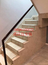Wuhan staircase factory direct double beam glass staircase stainless steel handrail high-grade staircase