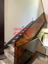 Wuhan factory direct brown glass handrails