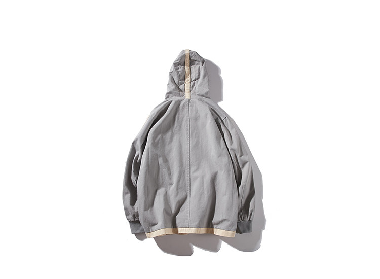 a503-p145 dope fish 两色袖子侧边拼接夹克外套