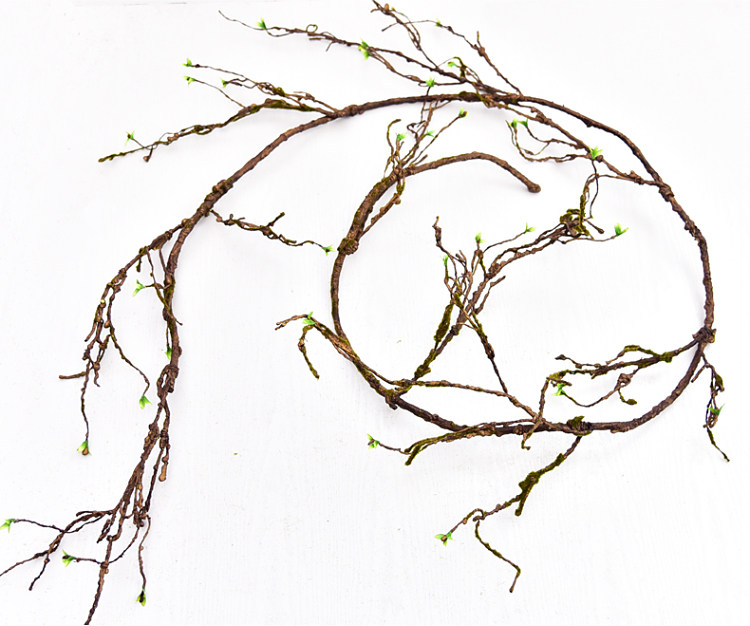 仿真树藤枯藤装饰藤条树枝挂照片背景田园造景植物单只/束藤蔓假