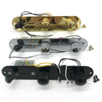 Electric guitar accessories Electric guitar TL circuit board Metal volume button belt Full set of circuit gold black silver