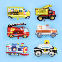 Car rocket shape cartoon aluminum film balloon Childrens baby birthday party decoration decoration event large balloon