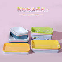 Childrens teaching toys storage tray Montesori kindergarten early education items storage rectangular multi-color storage basket