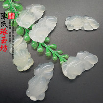 Xiuyu ice species ice permeable classical cute little golden fish Carp Wangcai Feng Shui pendant pendant DIY handmade jade accessories
