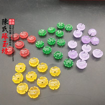 Quartz stone jade flowers DIY handmade accessories Stamens spacer jade bowl flower pendant accessories Jade flower ornaments Hair accessories