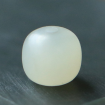 Natural Hetian Jade and powder scattered beads green white old beads drum beads Apple beads diy bracelet accessories