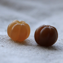 Natural Xinjiang Hetian Jade and sweet Jade pumpkin scattered beads handmade melon Beads pendant DIY beads accessories