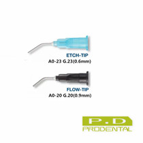 Dental resin acid agent washing curved needle flat head tooth washing needle 100 dental oral materials