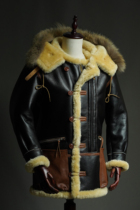 Universal Air Combat Master US World War II B7 Flight Jacket Wool Leather One Retro A2B3