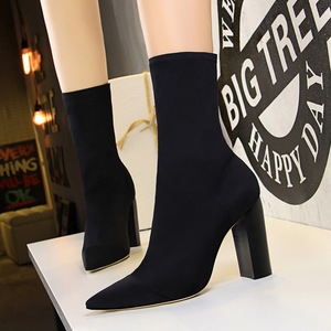 3129-3 the European and American fashion contracted wood grain with pointed with thick with high elastic leica sexy nigh