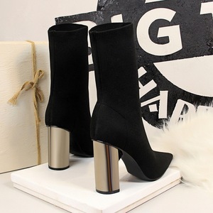 3128-2 in Europe and the wind a short tube with sexy female boots with metal thick with high nightclub show thin pointed