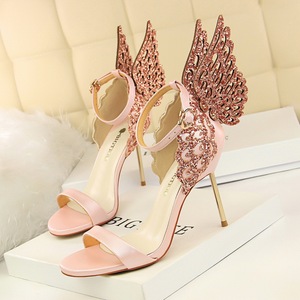 993-1 the European and American wind nightclub sexy party shoes high-heeled shoes high heel sandals with one word with d