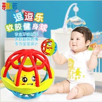 Neonatal soft glue hand grab Ball Baby Bell toy rattle children small ball Baby Ball Baby 6 months or more