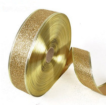 Christmas Tree decoration supplies 90*5cm Onion powder Gold powder Christmas color ribbon ribbon