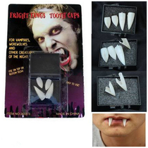 Halloween props Dentures Devil fangs Ghost teeth Zombie vampire dentures Four teeth dentures
