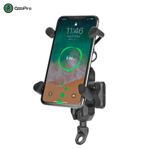 Five-horse osopro motorcycle scooter Rearview mirror bevel Doka X wireless charging Mobile phone navigation bracket bracket