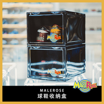 MaleRose is opening the shoe box transparent aj net red shoe wall bedroom dustproof plastic magnetic absorption storage box to save space