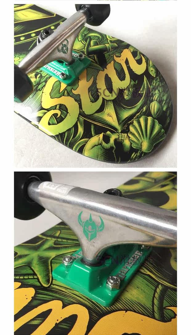 正品现货darkstar基础初学者新手成人儿童男女通用四轮双翘滑板车