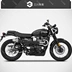 Italy ZARD STREET SCRAMBLER nhỏ leo côn đơn cổng ống xả ống xả toàn phần - Ống xả xe máy Ống xả xe máy