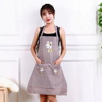 Kitchen apron Waterproof fashion Chinese overcoat Sleeveless overalls Mildew proof adult anti-oil gift