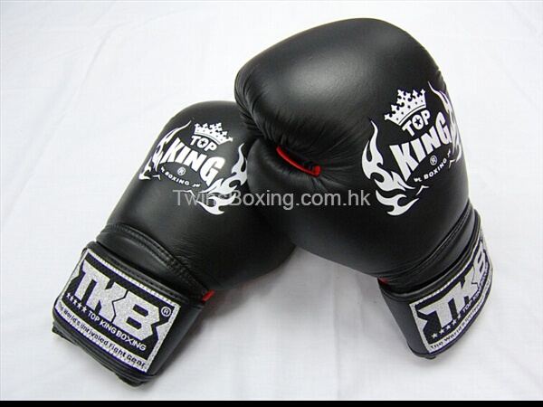 正品 泰国制做 top king 真皮拳套 黑红黑色 香港现货 可即寄出