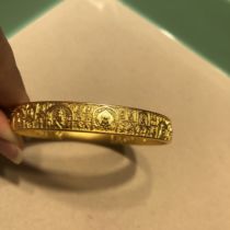 Everyones altar ancient method from generation to generation Bracelet ancient method golden bracelet ancient method solid bracelet full gold 999