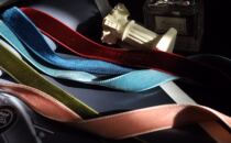 Japan imported double-sided velvet 24mm ribbon DIY wide velvet ribbon flocking webbing accessories hair accessories neck women