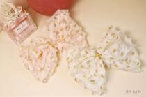 Heart cherry blossom yarn Small package sold 90mm wide pink and white cherry yarn bow material