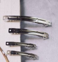 With logo Korea imported thick spring clip hairclip 6 8 10cm long two elastic clip