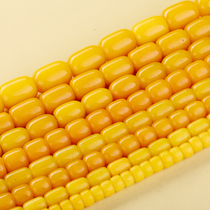 Topaz bone marrow loose beads Agate beads Hand string Bead accessories Spacer piece Wen play Buddha beads accessories Barrel beads Jewelry accessories