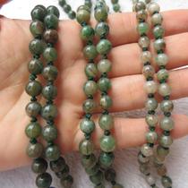 Natural Jade Pendant Hanging Rope South Yang Emerald Unique Mountain Jade Necklace Natural Unique Jade Old Pit Sky Blue Celibacy Jade Necklace