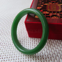 Green narrow version of glass bracelet imitating Xinjiang and Tian Biu jade bracelet fashion ornaments Non-jade bracelet Mothers Day gift