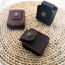 Zorro 912 armor machine 915 special Crazy Horse leather cover kerosene lighter accessories head layer cowhide hand-sewn