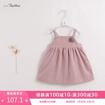 (Discount) (Mark Jenny French collection) Baby autumn corduroy suspender dress 83025