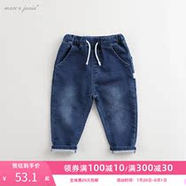 (Discount)Mark Jenny autumn baby loose jeans Mens and womens pants Childrens pants 201261