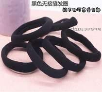 Seamless high elastic hair ring black leather case is firm and does not hurt hair rope adult hair accessories ponytail tie hair ring