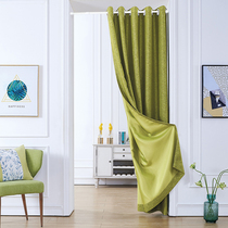 High-end custom cotton and linen simple door curtain clothing store locker room curtain custom window partition curtain
