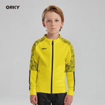 ORKY Wokai autumn childrens football training suit team Coat small and medium children custom boy sports jacket tide