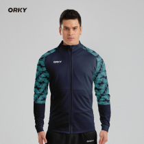 ORKY Wokai new spring and autumn football training suit long sleeve adult team coat mens custom running jacket