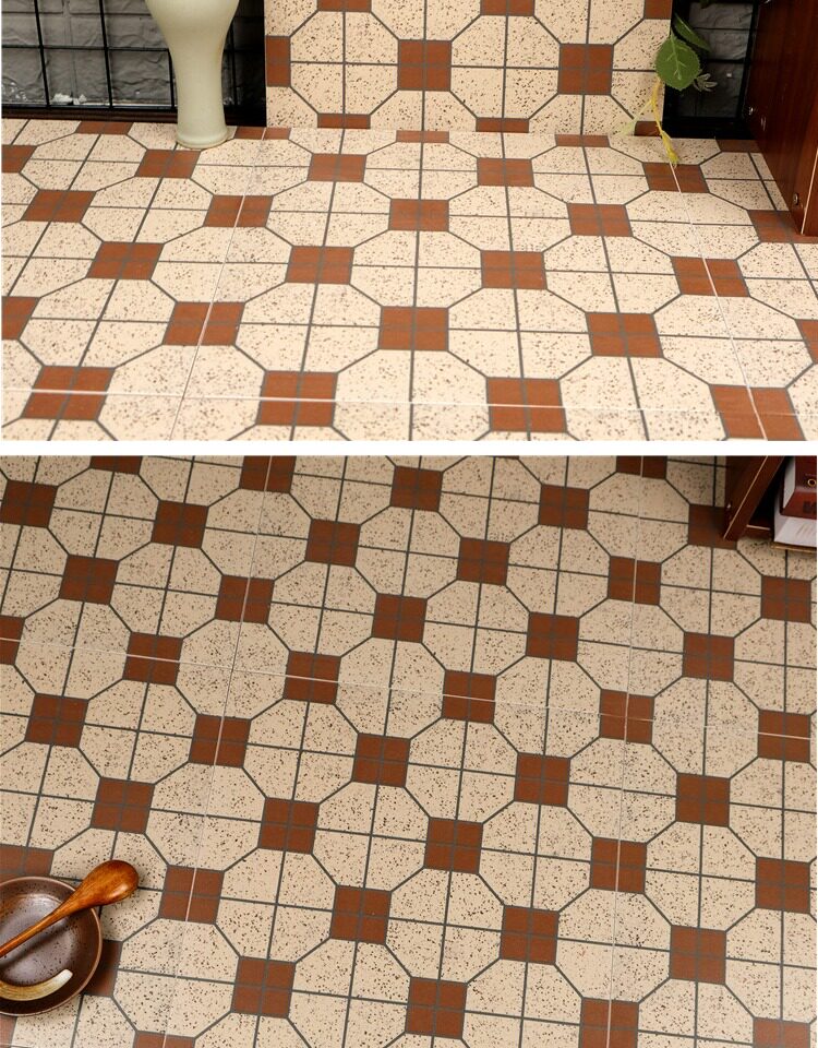 老式复古厨房瓷砖茶餐厅陶瓷马赛克防滑地面砖港式奶茶店冰室吧台