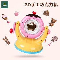 Toytron ha poof 3D handmade chocolate machine DIY three-dimensional house candy machine toy girl gift new product