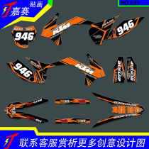 Huayang K6 Huayang K6R K2T4T2T6 pawn Ma X7K 7 A7 off-road motorcycle print stickers car decals
