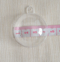 4CM high transparent plastic hollow ball candy candy box Wedding eternal flower hanging Christmas decoration ball