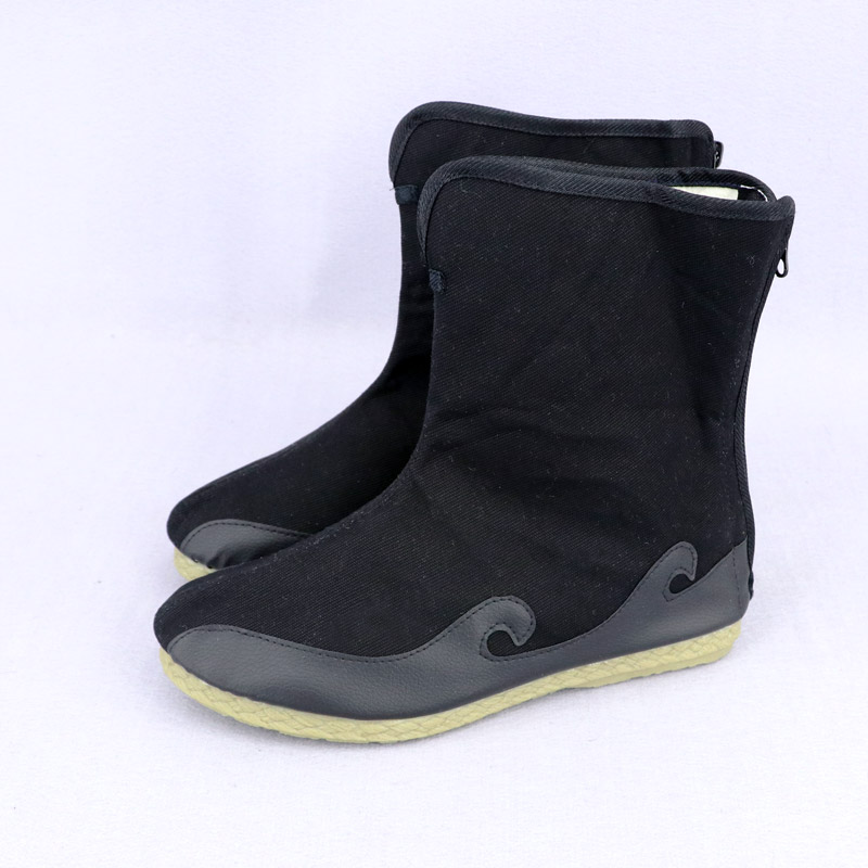 春秋季新款复古中国风男布靴 老北京布鞋 文艺旅拍古装黑布靴子