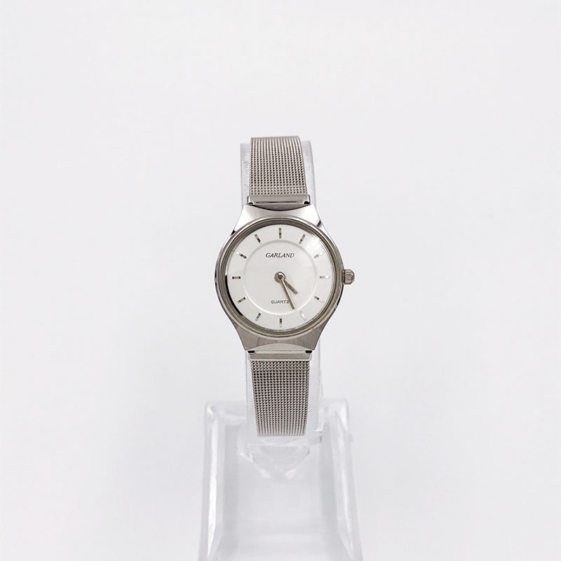 garland精品绝版钢带金银库存薄款两针复古经典手表石英女表_7折现价
